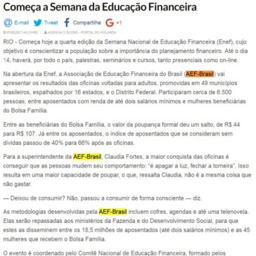 Começa a Semana da Educação Financeira – Portal do Holanda